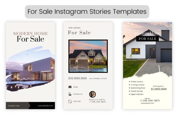 Boost Your Real Estate Business with For Sale Instagram Stories Templates