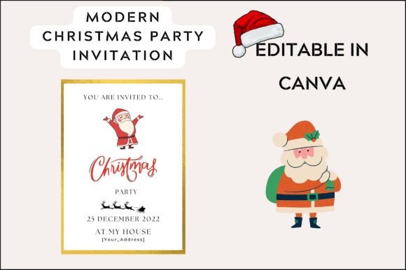 Christmas Party Invite Card