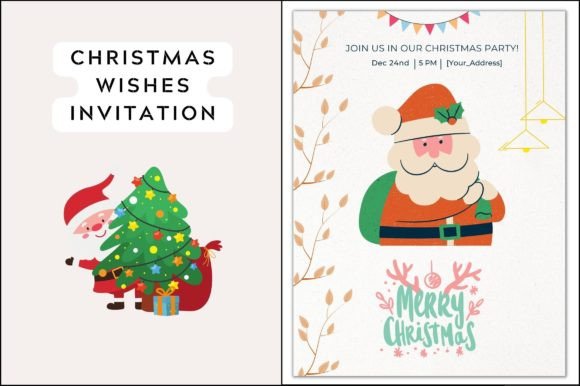 Digital Christmas Wishes Invitation