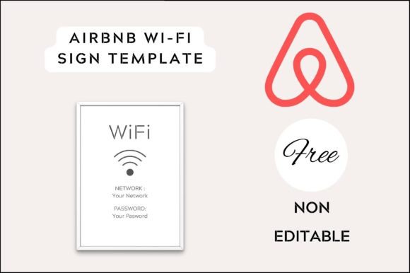 Maximize Your Airbnb Experience with a Professional Wifi Sign Template