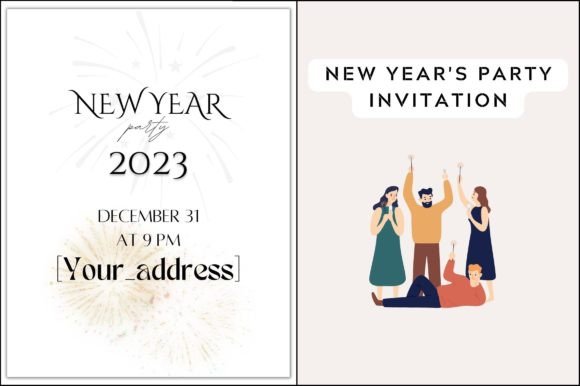 New Year Invitation Card Background