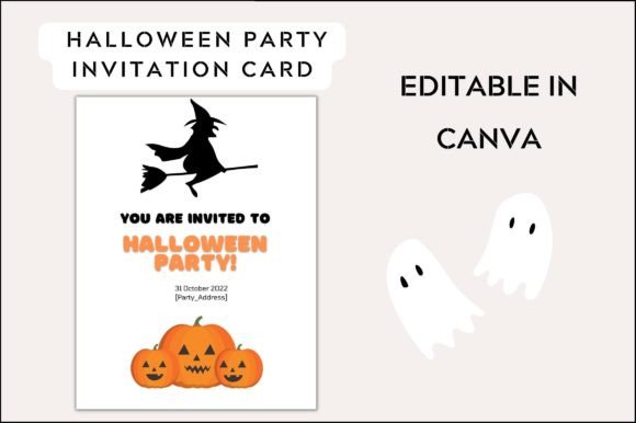 Premium Spooky Party Invitation Card