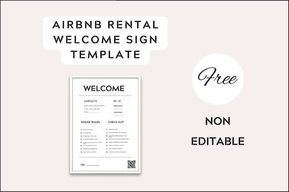 Printable Airbnb Welcome Sign Template: A Smart Tool for Modern Hosts