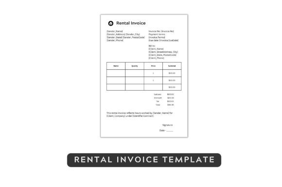 Rental Invoice Template Word Canva: A Practical Tool for Small Business Owners